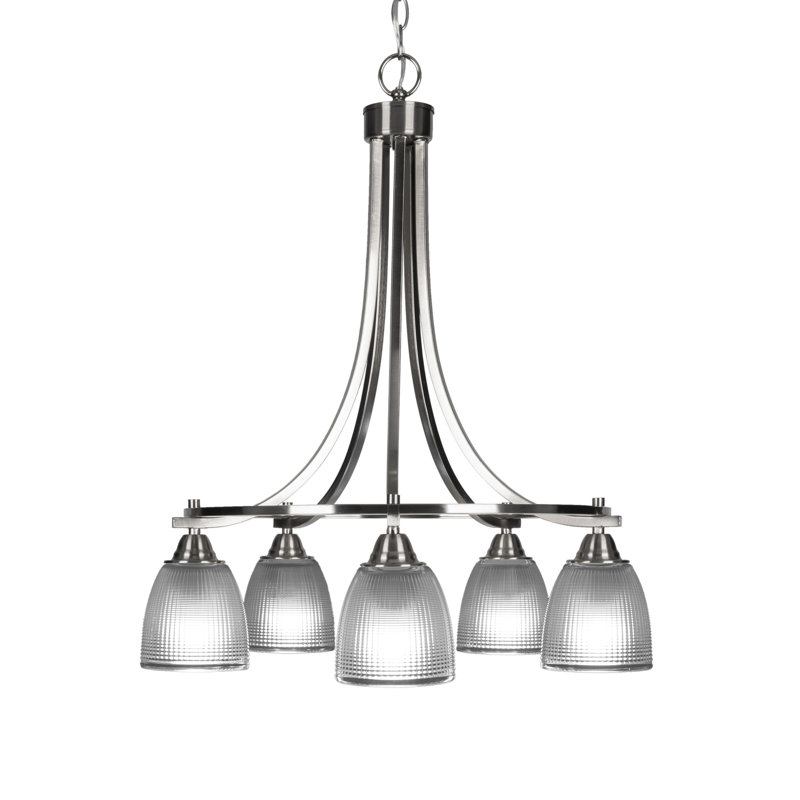 Michell 5-Light Chandelier, Brushed Nickel