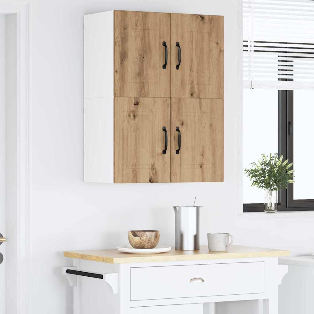 Vidaxl Kitchen Wall Cabinet With Shelf 2 Pcs Old Wood 60 X 31 X 40 Cm