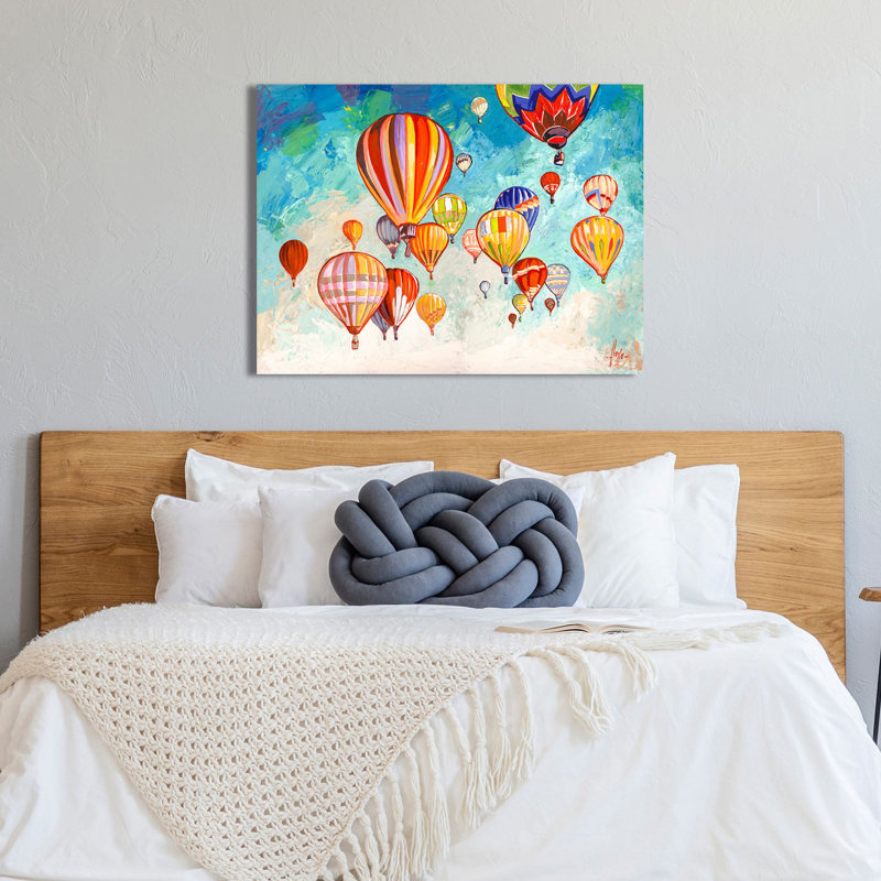 3LR6364 Balloon Dance by Luigi Florio - Wrapped Canvas Painting, 70cm H x 100cm W x 4cm D
