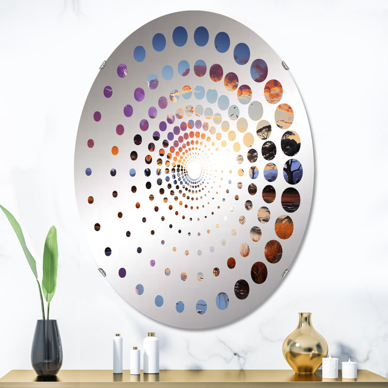 Miroir mural oval, 35,4 po x 23,6 po
