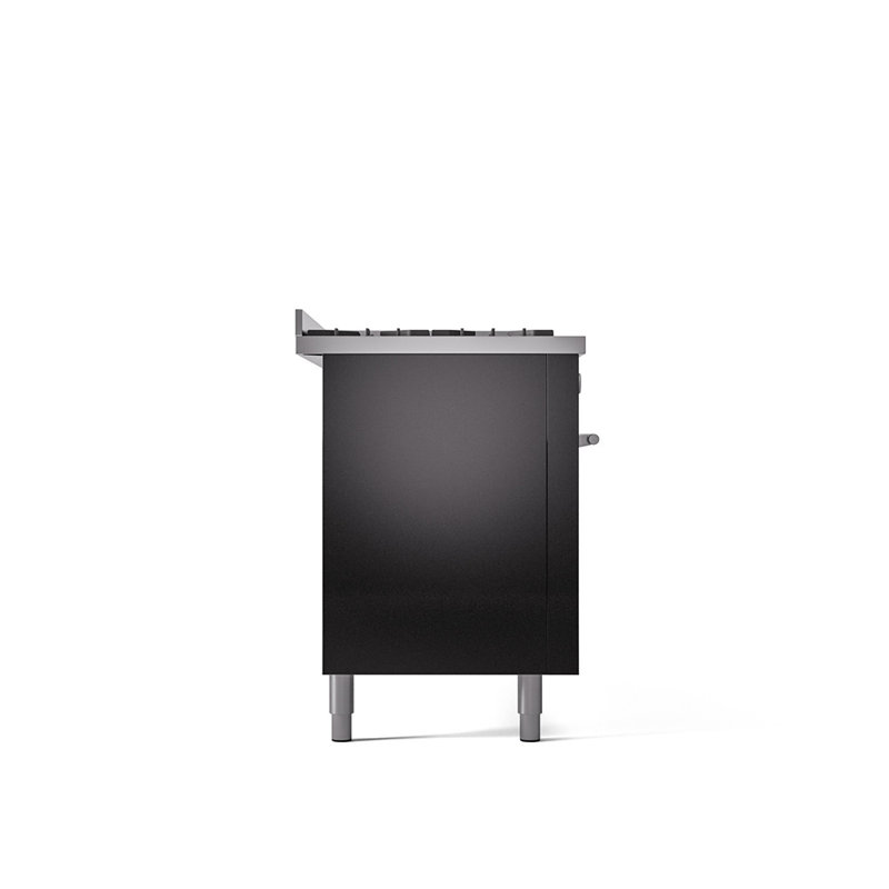 ILVE Professional Plus II 60 Dual Fuel Range , Glossy Black, Liquid Propane