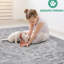Tapis argenté 8X10 sans perte de teinture - Faites de votre chambre à coucher, de votre salon ou de votre salle à manger une touche de style