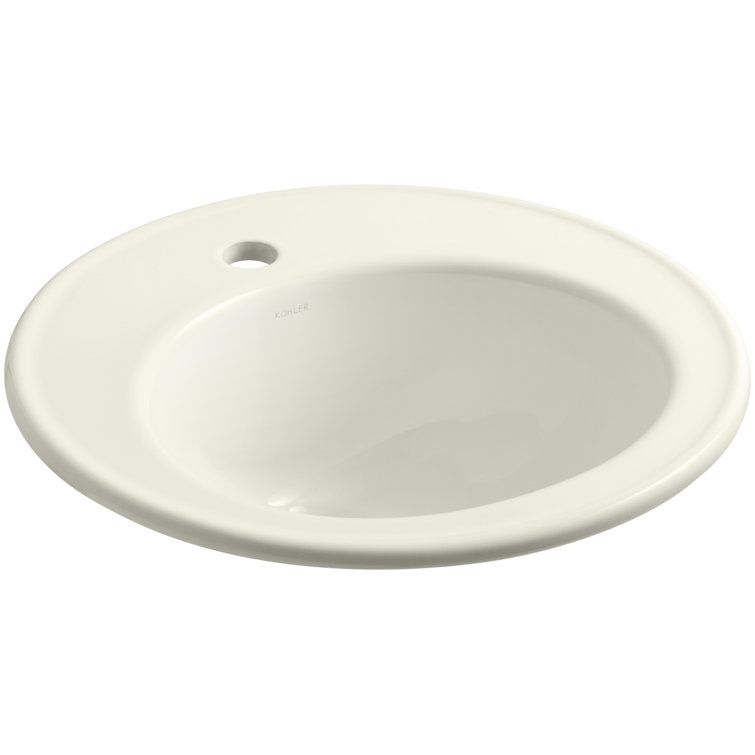 Brookline Circular Drop-In Bathroom Sink with Overflow
