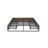 Kurato Wood Finish Panel Black Metal Platform Bed With Storage Drawers - With Wire Storage Drawers-2128684543
