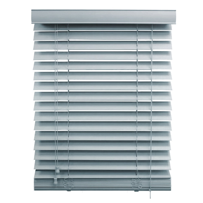 Premium Faux Wood Venetian Blinds - Waterproof PVC Window Blinds with Corded Light & Privacy Control for Kitchen, Bathroom & Bedroom