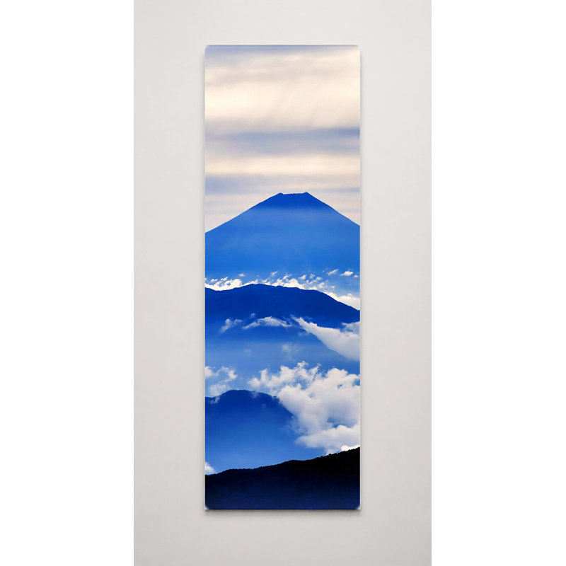 Mont Fuji au-dessus des nuages - art mural sur toile, 16" W x 48" H