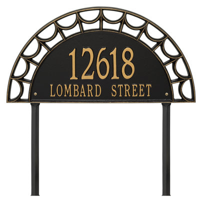 Signature Series 2-Line Lawn Address Sign