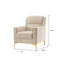 Chaise d'appoint moderne avec structure en bouleau massif et rembourrage à ressorts ensachés