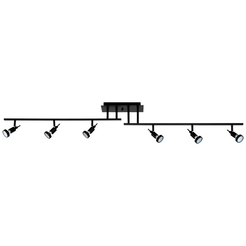 Ensemble de rail d’éclairage 6 lumières 62 "