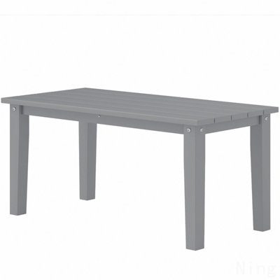 Table basse d'extérieur grise, table basse d'extérieur