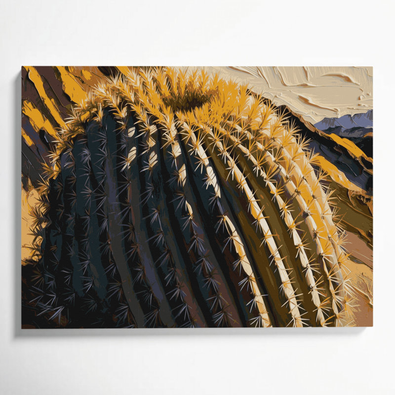 Art mural sur toile Botanical Barrel, H 11 po x l 14 po