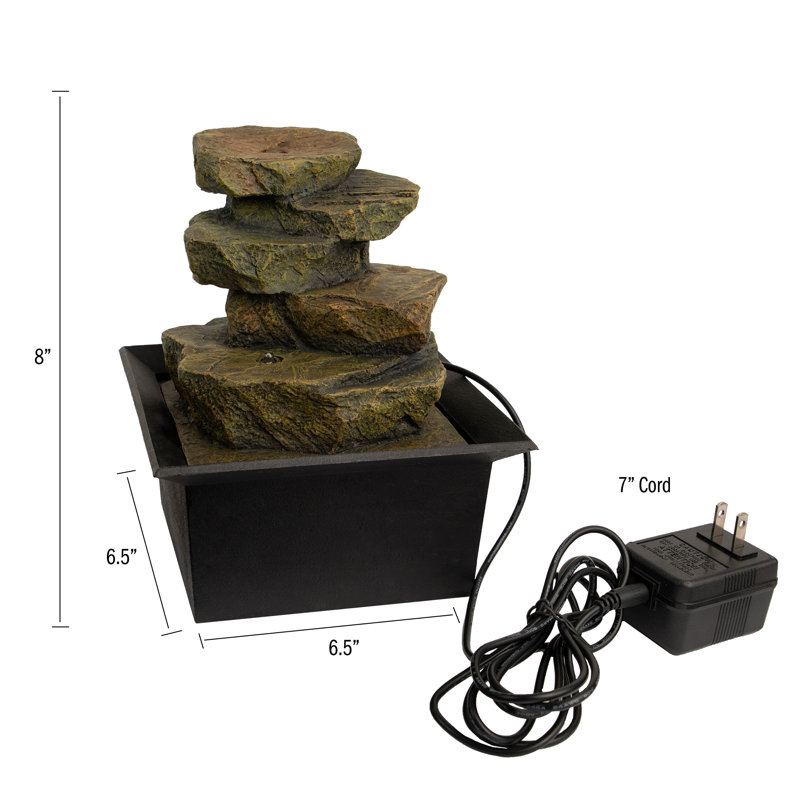 Fontaine de table avec formation de DEL H 8 po Dzmitry