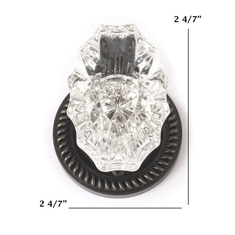 Charleston Knob with Circle Rosette, Venetian Bronze