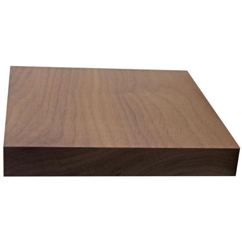 Tabouret de fenêtre de 5 1/4 po x 3/4 po S4S. Sans finition, Noyer, L 5,25 po x H 0,75 po x P 94 po