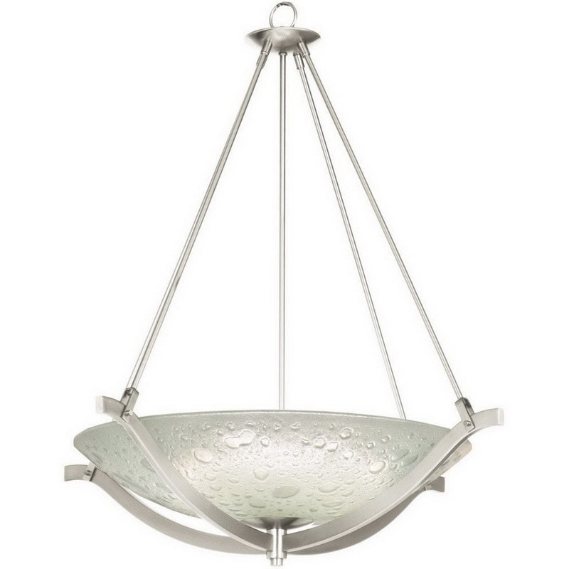 Luminaire suspendu bol 3 lumières unique Wiggin, H 95 po x l 34 po x P 34 po
