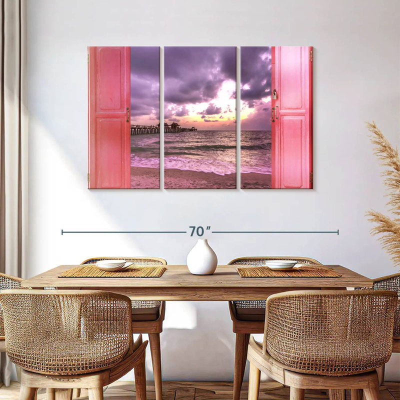 Gillard Window To Dramatic Beach, 36" H x 57" W