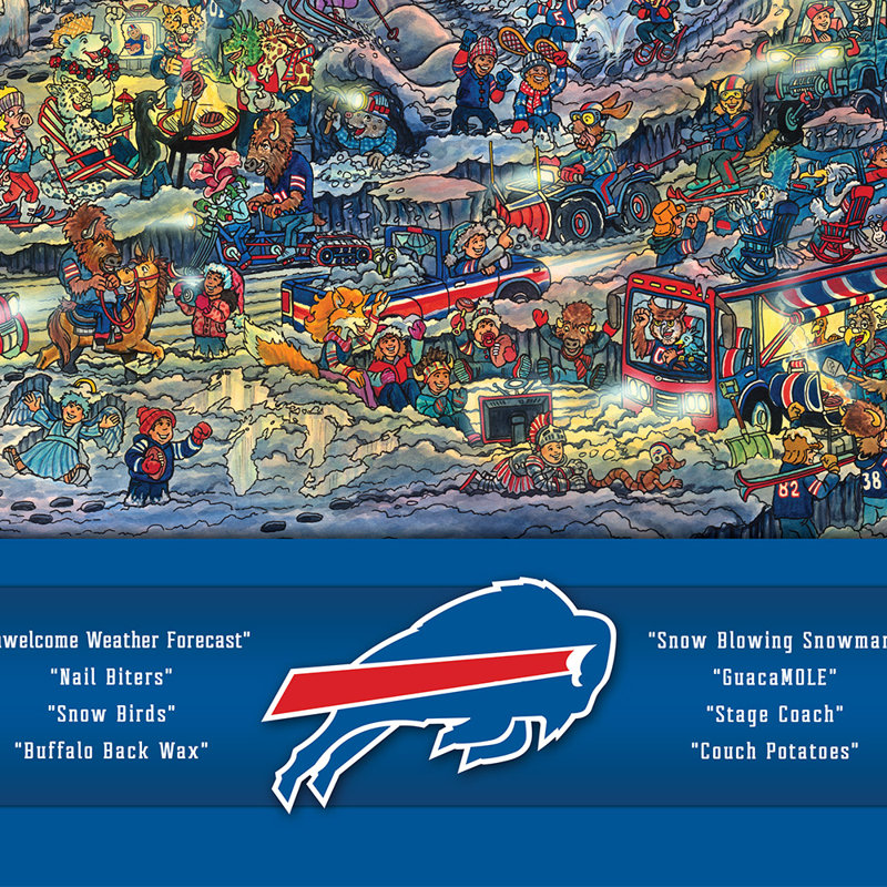 YouTheFan Puzzle, 18" H x 24" W x 0.5" L, Buffalo Bills