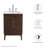 Modway Ledger 23.5'' Single Bathroom Vanity Base Only in Walnut