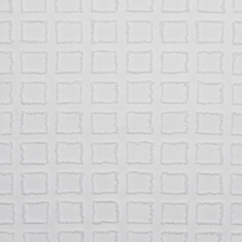 Hadsell Solid Room Light Filtering Single Curtain Panel Part, White, 54" W x 108" L