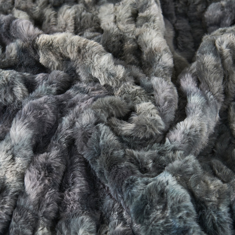 Knitted Throw Blanket, Meteorite, 127cm W x 152.4cm L