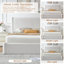 Lit plateforme tapissier avec rangement de luxe Luxury-130811354-130811355