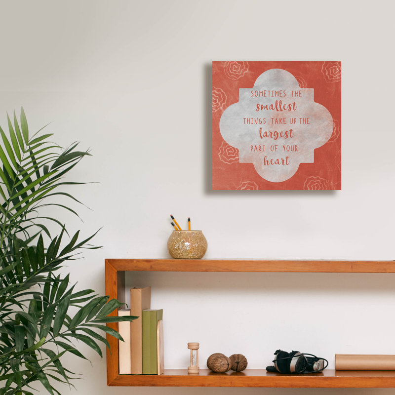 «Large Heart» par Erin Clark, art mural sur toile, H 12 po x l 12 po x P 0,75 po