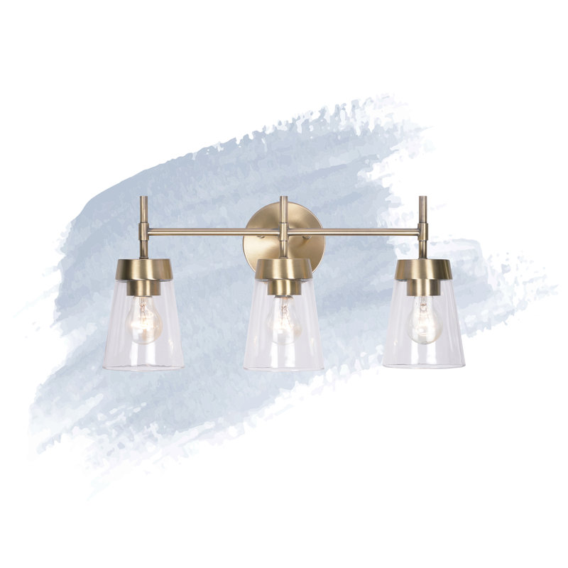 Delgado 3-Light Vanity Light - Antique Brass, Antique Brass