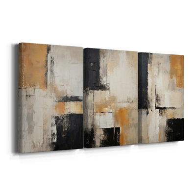 ABSTRACT Series CECLXX - Toile tendue sur mesure - 3 pièces