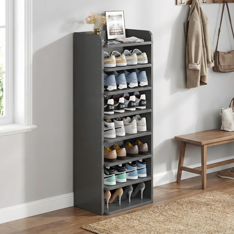 Shoe Rack, 120cm H x 82cm W x 26cm D, Black