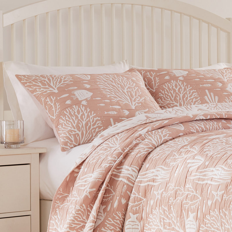 Greenland Home Fasions Marina Blush King Sham, 20x36, King