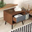 Table de chevet Jasibe en brun