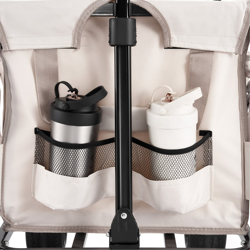 Chariot utilitaire pliable 2 en 1 transformable en banc, chariot de camping robuste de 220 L (capacité de 250 kg)