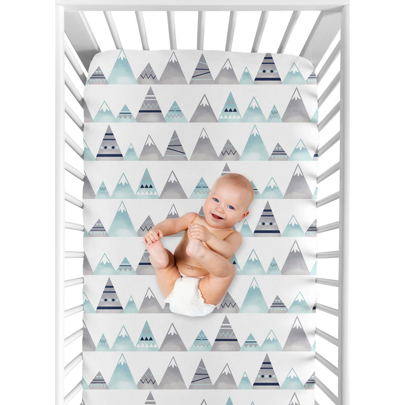 Drap-housse pour lit de bébé Mountains