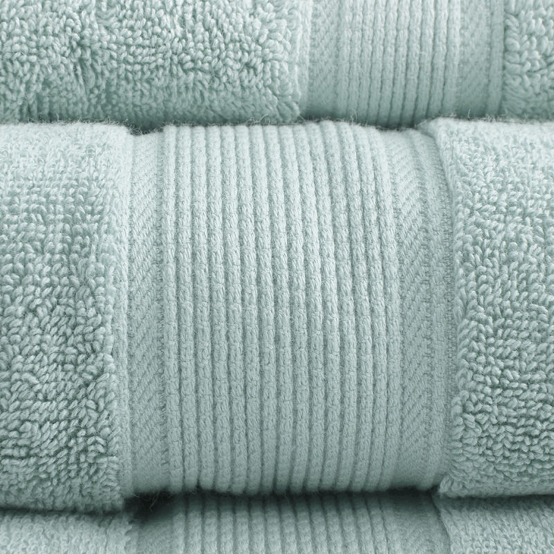 Ensemble de serviettes antimicrobiennes 100% coton 8 pièces, Seafoam