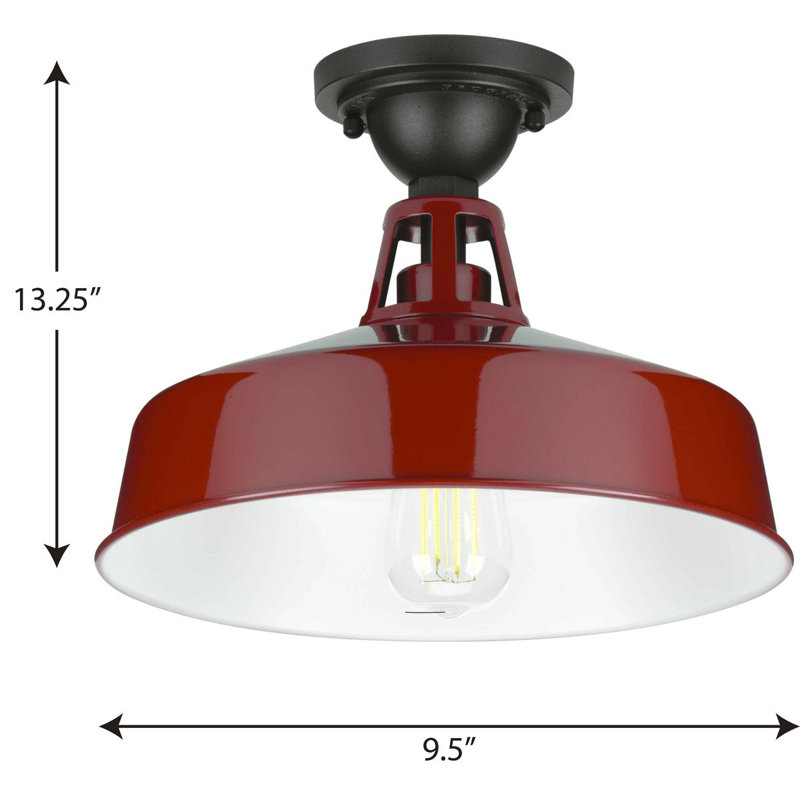 Plafonnier semi-encastré d'extérieur Petties, Rouge
