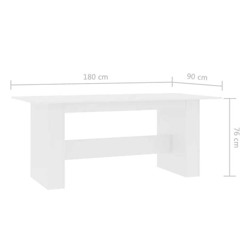Aelia Dining Table, White