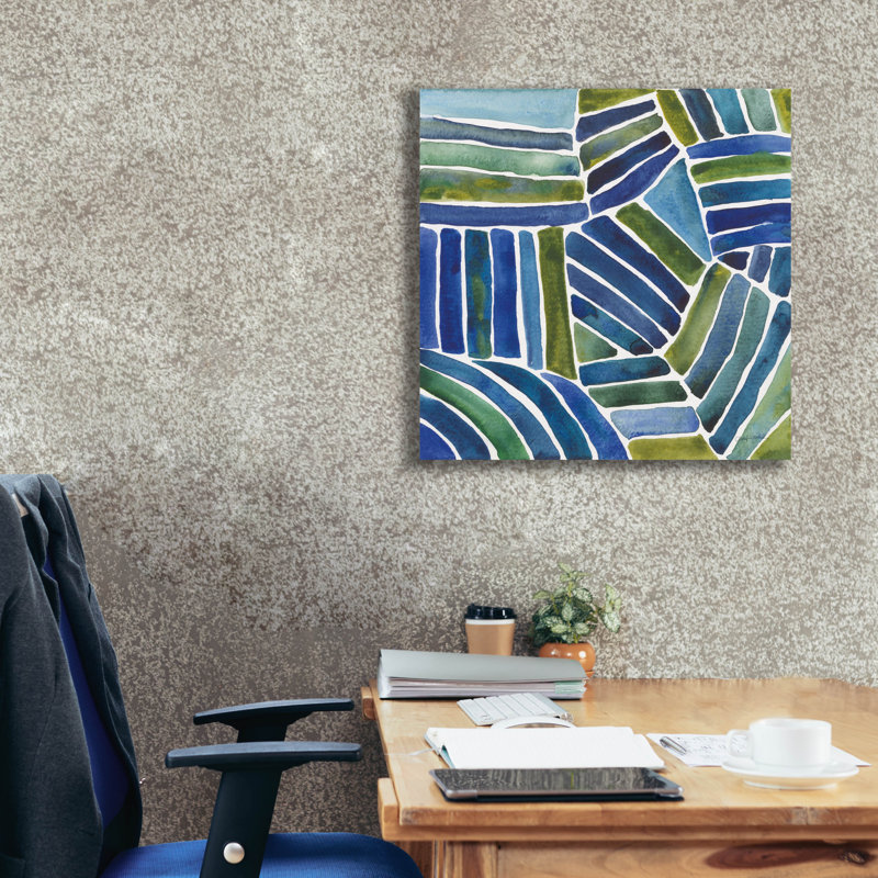  «Field View» par Cheryl Warrick, art mural sur toile, 26 po x 26 po