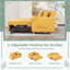 2 Seater Linen Sofa Bed-1907410472