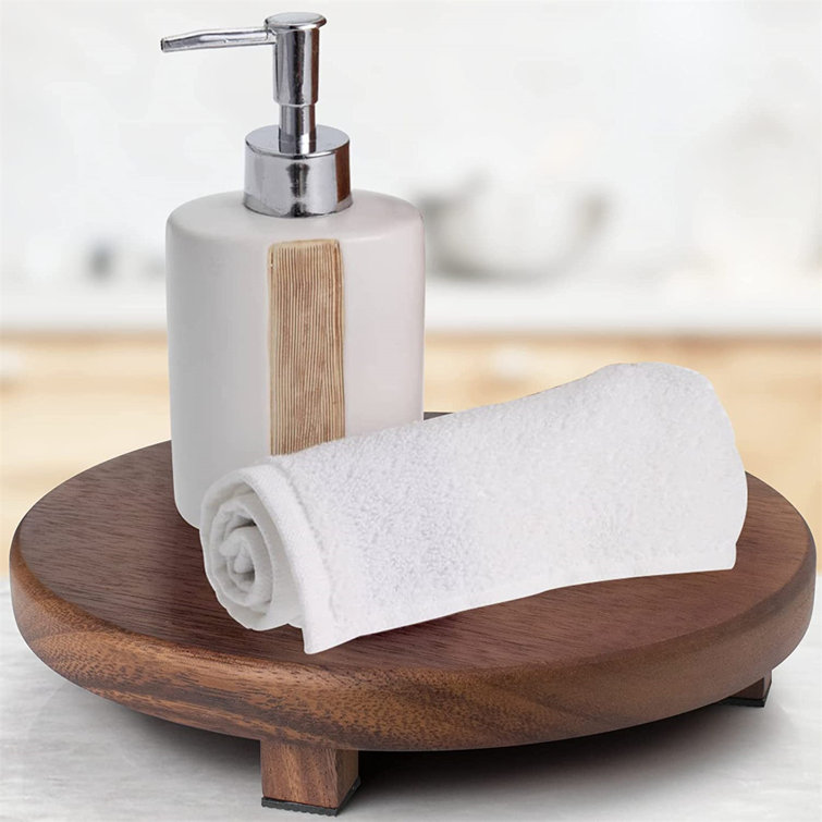Soap Stand Wood Riser, Farmhouse Raw Wood Pedestal Stand Soap Tray for  Kitchen Sink, Wood Dish Soap Tray for Kitchen Counter, Wooden Soap Holder  for