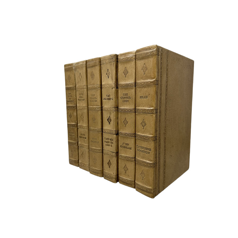 Handmade Decorative Book in Putty/Tan