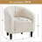 27”Wide Upholstered Solid Wood Barrel Accent Club Chair-946097478