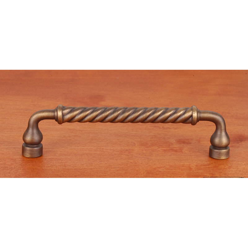 Rope Twist 5" Center to Center Bar Pull CP Series, Antique English