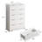 47.2” H 5-Drawer Dresser, Large Storage Chest Of Drawers ,Closet Clothes Organizer For Bedroomfor Bedroom, Living Room(Set Of 2)-632880892
