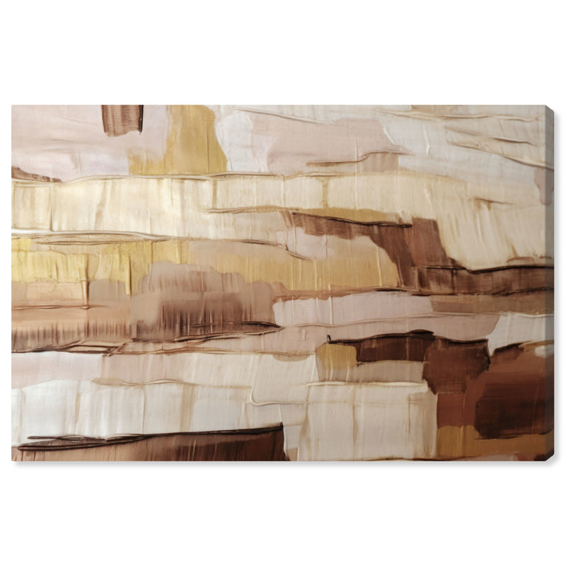 Art mural abstrait Afrique Boho par Art Remedy, Cadre blanc, H 17 po x l 25 po