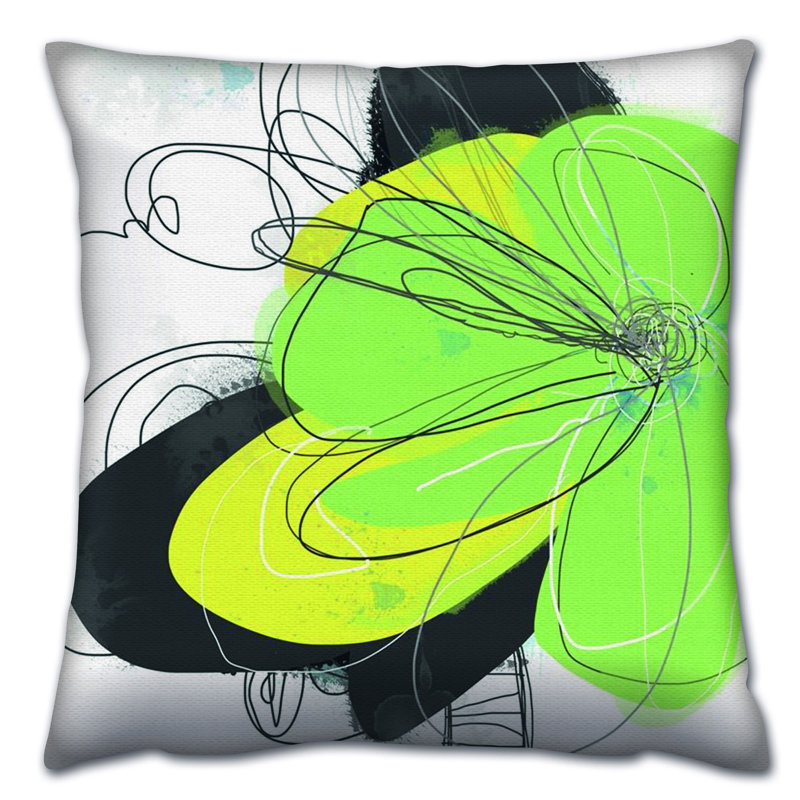 Coussin lavable de qualité supérieure, 17,0 x 17,0 pouces, 50% coton / 50% polyester, rembourrage en silicone, fermeture à glissière dissimulée | Doux, confortable et repassable | Parfait pour la décoration intérieure, le salon et la chambre à cou