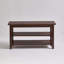 Banc à chaussures à 2 niveaux en bois massif, étagère à chaussures d'entrée avec tablettes de rangement, banc de siège pour chaussures