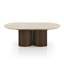 Table basse ovale en pierre véritable Luca-1226884714