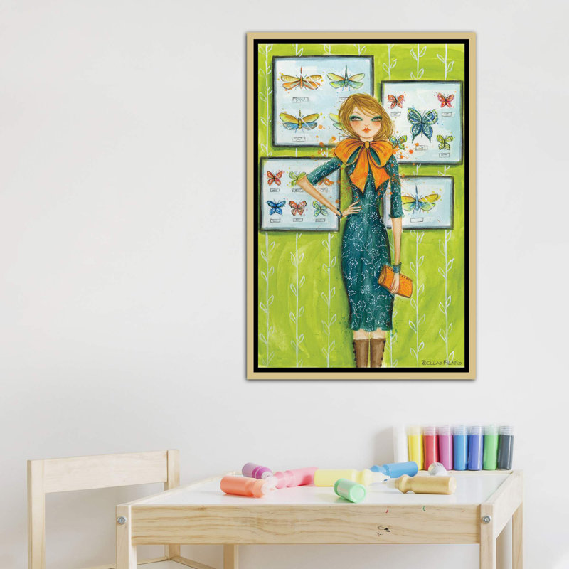 «Best Dress Butterfly Bow», art encadré, H 40 po x l 26 po x P 1,5 po, Toile encadrée d'or