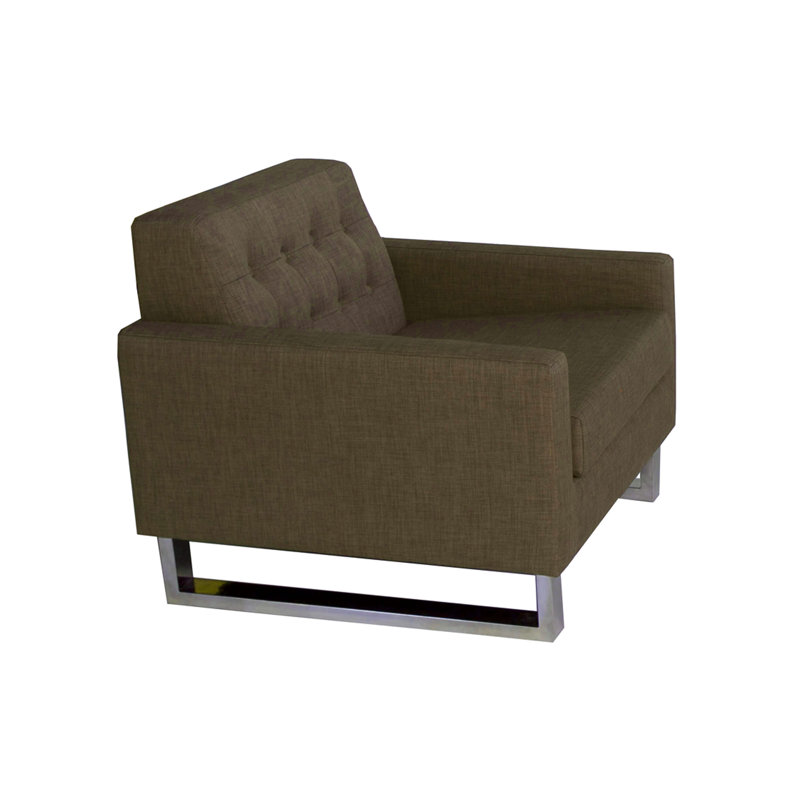 Sloan Upholstered Accent Chair, Brown