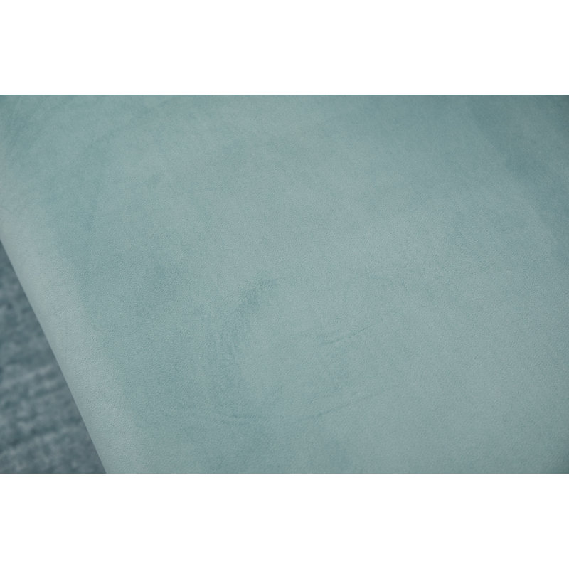 Emteas 69'' Velvet Sofa, Light Grayish Cyan Velvet